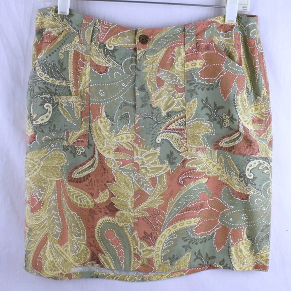 Kahala Women's Mini Skirt Paisley Size 8 - Picture 7 of 7